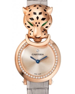 Cartier Panthere La Panthere Ladies Watch Small Quartz Rose Gold Golden Pink Dial Alligator Leather Strap HPI01379 - BRAND NEW