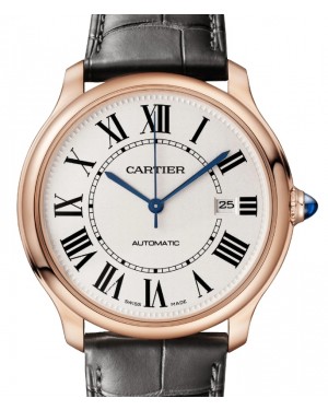 Cartier Ronde Louis Cartier Rose Gold 40mm Sandblasted Beige Dial Leather Strap WGRN0011 - BRAND NEW