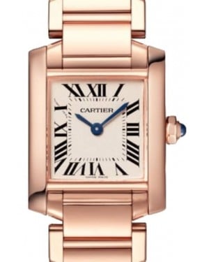 Cartier Tank Francaise Ladies Watch Small Quartz Rose Gold Silver Dial Bracelet WGTA0029 - BRAND NEW