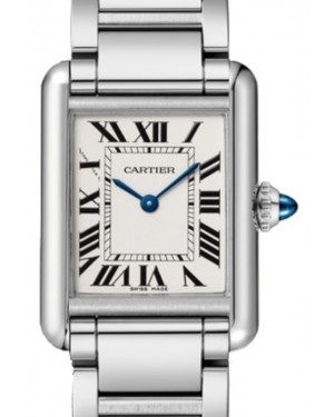 Cartier Tank Must Small Quartz Silver Dial Stainless Steel WSTA0051 - BRAND NEW