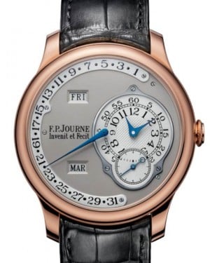 F.P.Journe Octa Calendrier Rose Gold 40mm Silver Dial Leather Strap - BRAND NEW