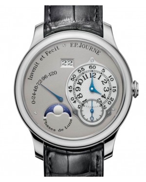 F.P.Journe Octa Lune Platinum 40mm Silver Dial Leather Strap - BRAND NEW
