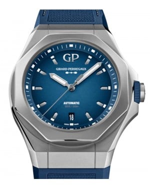 Girard Perregaux Laureato Absolute TI 230 44mm Titanium Blue Dial 81070-21-002-FB6A - BRAND NEW