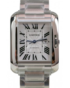 Cartier Tank Anglaise Stainless Steel Automatic Date W5310009 BRAND NEW