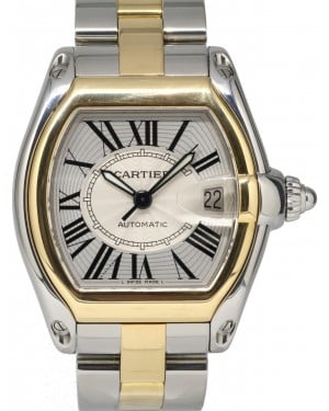Cartier Roadster W62031Y4 Large Yellow Gold Stainless Steel Two-Tone Automatic