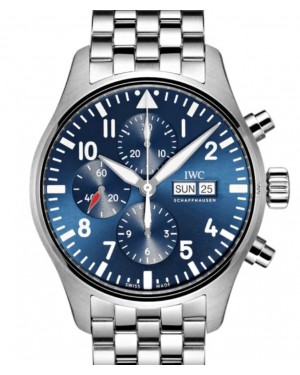 IWC Pilot's Watch Chronograph Edition “Le Petit Prince” Stainless Steel 43mm Blue Dial IW377717 - BRAND NEW