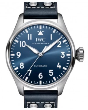 IWC Pilot's Watch Big Pilot Stainless Steel 43mm Blue Dial Leather Strap IW329303 - BRAND NEW
