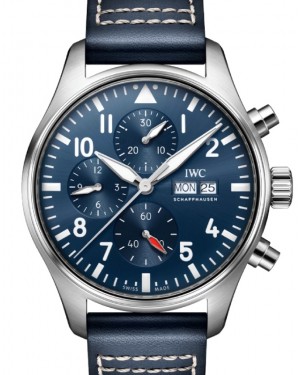 IWC Pilot’s Watch Chronograph Stainless Steel 43mm Blue Dial IW378003 - BRAND NEW