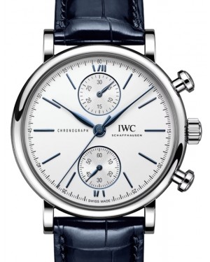 IWC Portofino Chronograph Stainless Steel 39mm Silver Dial IW391407 - BRAND NEW