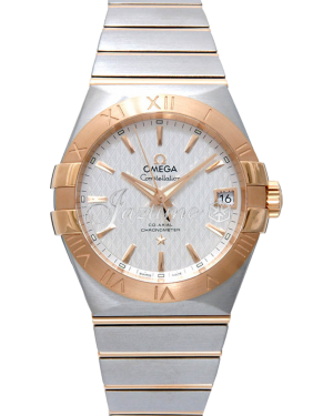 OMEGA 123.20.38.21.02.008 CONSTELLATION CO-AXIAL 38mm STEEL AND RED GOLD - BRAND NEW