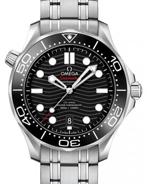 Omega Seamaster Diver 300M Co-Axial Master Chronometer 42mm Stainless Steel Black Dial Bracelet 210.30.42.20.01.001 - BRAND NEW