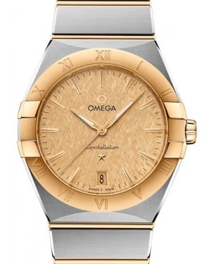Omega Constellation Quartz 36mm Stainless Steel/Yellow Gold Champagne Dial 131.20.36.60.08.001 - BRAND NEW