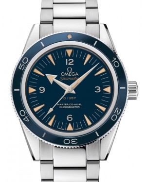 Omega Seamaster 300 Master Co-Axial Chronometer 41mm Platinum Blue Dial 233.90.41.21.03.002 - BRAND NEW