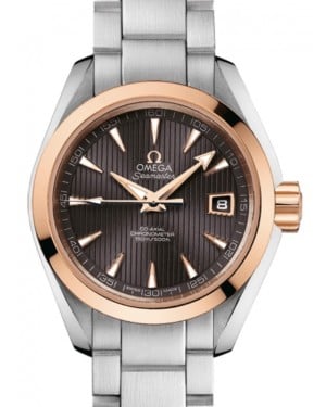 Omega Seamaster Aqua Terra 150M Co-Axial Chronometer 30mm Stainless Steel Red Gold Grey Dial Steel Bracelet 231.20.30.20.06.003 - BRAND NEW