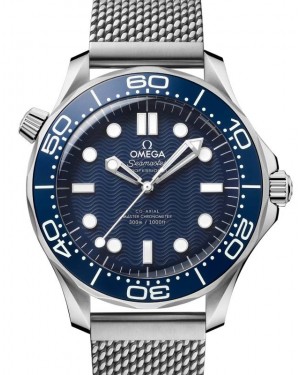 Omega Seamaster Diver 300M Co‑Axial Master Chronometer 42mm "James Bond 60th Anniversary" Steel Blue Dial 210.30.42.20.03.002 - BRAND NEW