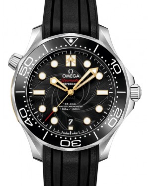 Omega Seamaster Diver 300M Co‑Axial Master Chronometer "James Bond" Limited Edition Stainless Steel Black Dial Rubber Strap 42mm 210.22.42.20.01.004 - BRAND NEW