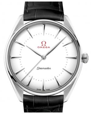 Omega Seamaster Olympic Official Timekeeper Co-Axial Master Chronometer 39.5mm Canopus Gold White Dial Leather Strap 522.53.40.20.04.002 - BRAND NEW