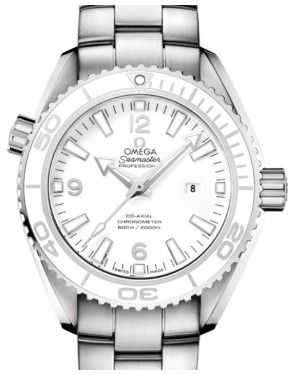 Omega Seamaster Planet Ocean 600M Co-Axial Chronometer 37.5mm Stainless Steel Ceramic Bezel White Dial Steel Bracelet 232.30.38.20.04.001 - BRAND NEW