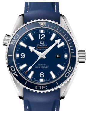 Omega Seamaster Planet Ocean 600M Co-Axial Chronometer 37.5mm Titanium Blue Dial Rubber Strap 232.92.38.20.03.001 - BRAND NEW
