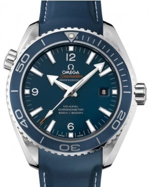 Omega Seamaster Planet Ocean 600M Co-Axial Chronometer 45.5mm Titanium Ceramic Bezel Blue Dial Rubber Strap 232.92.46.21.03.001 - BRAND NEW