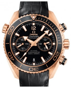 Omega Seamaster Planet Ocean 600M Co-Axial Chronometer Chronograph 45.5mm Red Gold Ceramic Bezel Black Dial 232.63.46.51.01.001 - BRAND NEW