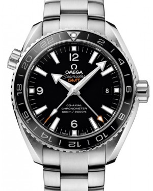 Omega Seamaster Planet Ocean 600M Co-Axial Chronometer GMT 43.5mm Stainless Steel/Ceramic Black Dial 232.30.44.22.01.001 - BRAND NEW