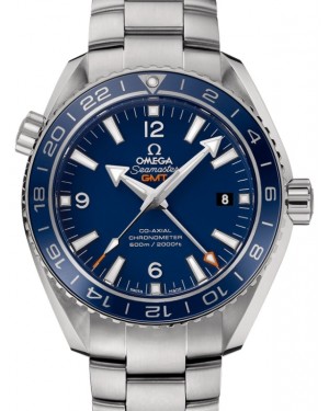 Omega Seamaster Planet Ocean 600M Co-Axial Chronometer GMT 43.5mm Titanium Blue Dial 232.90.44.22.03.001 - BRAND NEW