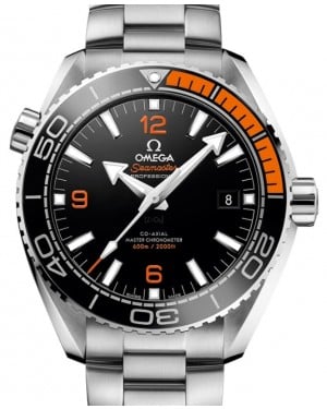 Omega Seamaster Planet Ocean 600M Co-Axial Master Chronometer 43.5mm Stainless Steel Ceramic Bezel Black Dial Steel Bracelet 215.30.44.21.01.002 - BRAND NEW