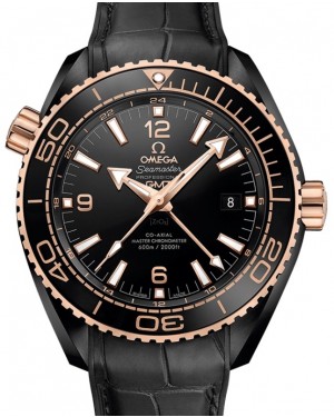 Omega Seamaster Planet Ocean 600M Co-Axial Master Chronometer GMT "Deep Black" 45.5mm Black Ceramic Black Dial 215.63.46.22.01.001 - BRAND NEW