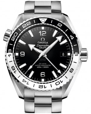 Omega Seamaster Planet Ocean 600M Co-Axial Master Chronometer GMT 43.5mm Stainless Steel Black Dial Bracelet 215.30.44.22.01.001 - BRAND NEW