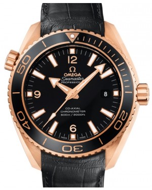 Omega Seamster Planet Ocean 600M Co-Axial Chronometer 45.5mm Red Gold/Ceramic Black Dial 232.63.46.21.01.001 - BRAND NEW