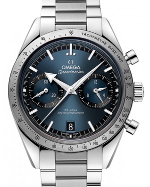 Omega Speedmaster '57 Co-Axial Master Chronometer Chronograph 40.5mm Blue Dial Stainless Steel Bracelet 332.10.41.51.03.001 - BRAND NEW