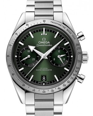 Omega Speedmaster '57 Co-Axial Master Chronometer Chronograph 40.5mm Green Dial Stainless Steel Bracelet 332.10.41.51.10.001 - BRAND NEW