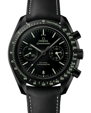 Omega Speedmaster Moonwatch Co-Axial Chronograph Black Dial & Ceramic Bezel Leather Strap 44.25mm 311.92.44.51.01.004 - BRAND NEW