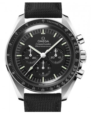 Omega Speedmaster Moonwatch Professional Co-Axial Master Chronometer Chronograph 42mm Stainless Steel Black Dial Nylon Fabric Strap 310.32.42.50.01.001 - BRAND NEW
