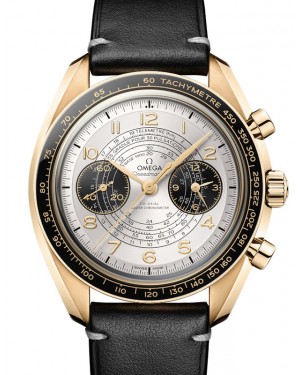 Omega Speedmaster Two Counters Chronoscope "Paris 2024" 43mm Moonshine Gold Silver Dial 522.62.43.51.02.001