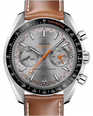 Omega Speedmaster Two Counters Racing Co‑Axial Master Chronometer Chronograph 44.25mm Stainless Steel Grey Dial Leather Strap 329.32.44.51.06.001 - BRAND NEW
