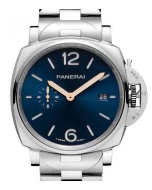 Panerai Luminor Due Stainless Steel 42mm Blue Dial PAM01124 - BRAND NEW