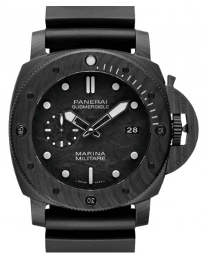 Panerai Submersible Marina Militare Carbotech 47mm Black Dial PAM02979 - BRAND NEW