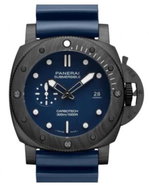 Panerai Submersible QuarantaQuattro Carbotech™ Blu Abisso "Limited Edition" Carbon Fibre 44mm Blue Dial PAM01232 - BRAND NEW