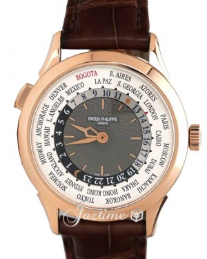 Patek Philippe Complications World Time Rose Gold “Bogota Bauer Boutique Edition" Grey Dial 5230R-010