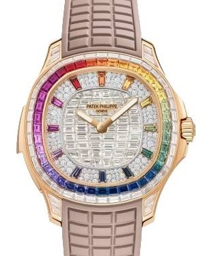 Patek Philippe Aquanaut Luce "Rainbow" Minute Repeater Haute Joaillerie Rose Gold/Diamonds Rubber 5260/355R-001 - BRAND NEW