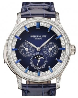 Patek Philippe Grand Complications Minute Repeater Perpetual Calendar Platinum Blue Black Gradient Dial Diamond Bezel 42mm 5374/300P-001 - BRAND NEW