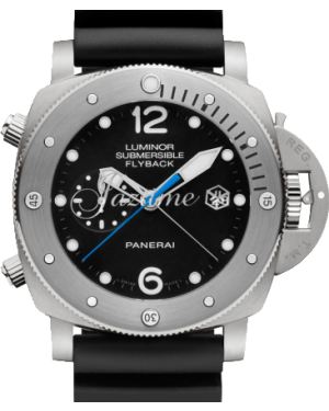 Panerai Submersible Chrono Titanium 47mm Black Dial Rubber Strap PAM00614 - BRAND NEW