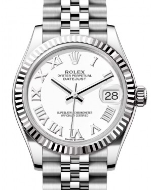 Rolex Datejust 31 White Gold/Steel White Roman Dial & Fluted Bezel Jubilee Bracelet 278274 - BRAND NEW