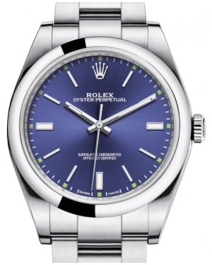 Rolex Oyster Perpetual 39 Blue Index Dial 114300 - BRAND NEW