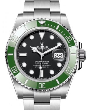 Rolex Submariner Date Green Bezel Watch A 126610LV - 40mm - Black