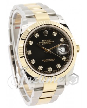 Rolex Datejust 41mm Two Tone Oyster Perpetual with Fluted Gold Bezel a –  Jahan Diamond Imports