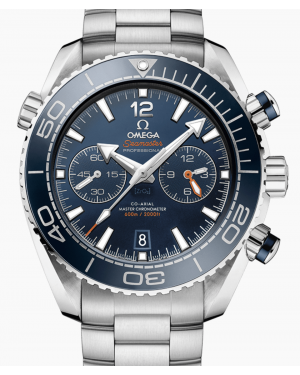 Omega Planet Ocean 600M Co-Axial Master Chronometer Chronograph 45.5mm Stainless Steel Blue Dial Bracelet 215.30.46.51.03.001 - BRAND NEW