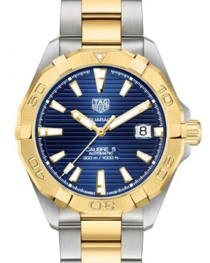 Tag Heuer Aquaracer Stainless Steel/Yellow Gold 41mm Blue Dial WBD2120.BB0930 - BRAND NEW